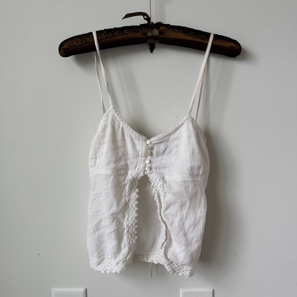 Vintage 90’s cotton white cami top